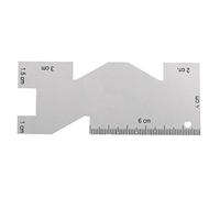 TOPINCN Metal Measuring Gauge -resistant Sewing Ruler for Embroidery and Handicraft Processing