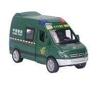 TOPINCN Mini Car Five Doors Alloy Horses Emergency Transport Vehicle with Lighting Music for 14x6x7.5 Cm Withdraw (Medium Size Courier Car)