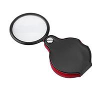 TOPINCN Mini Folding Pocket Jewelry Magnifying Glass Reading Aid Magnifying Glass for Jewelers and Hobbyists