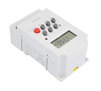 TOPINCN Mini LCD Digital Time Relay Switch with Anti-Interference Chip for Advertising Equipment Programmable Timer for Power Equipment (AC220V)