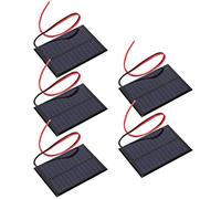 TOPINCN Mini Solar Panel 6V0.6W for Solar Lawn Lights, High Conversion Efficiency Cell Board for 5Pcs Mini Panel Set