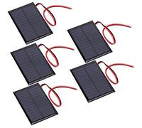 TOPINCN Mini Solar Panel 6V0.6W for Solar Lawn Lights, High Conversion Efficiency Cell Board for 5Pcs Mini Panel Set