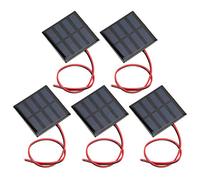 TOPINCN Mini Solar Panel Efficient Power Supply Module for Solar Lights and Chargers, Pack of 5, Suitable for Various Projects