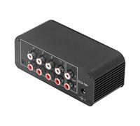 TOPINCN Mini Stereo Mixer Compact 4 Channel Input Sound Mixer with Separate Volume Controls, Ideal for Home Music Production and Online Streaming