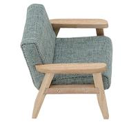 TOPINCN Miniature Dollhouse Sofa 1:12 Doll House Furniture Decoration, Realistic Hand Pain (Grey Green)