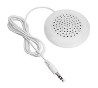 TOPINCN Ministéréo Pillows in a Loudspeaker Nice Music for MP3 phone. White Portable ABS Mini Speakers of 3.5 Mm to Relax the Room