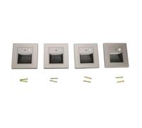 TOPINCN Motion Sensor Step Lights, Recessed LED Stair Lights with Intelligent Light Control and Warm White 3000K for Indoor and Outdoor Use (Light Gray)