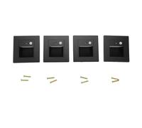 TOPINCN Motion Sensor Step Lights, Recessed LED Stair Lights with Intelligent Light Control and Warm White 3000K for Indoor and Outdoor Use (Gray)
