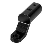 TOPINCN Motorcycles Scooter Rearview Mirror Extension Bracket Holder for External Accessories Golden Aluminum Alloy (Black)