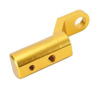 TOPINCN Motorcycles Scooter Rearview Mirror Extension Bracket Holder for External Accessories Golden Aluminum Alloy (Gold)