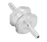 TOPINCN Non Return One Way Check Valve for Fuel Gasoline Oil Petrol Water Car DIY Enthusiasts Aluminum Alloy (4mm)