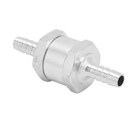 TOPINCN Non Return One Way Check Valve for Fuel Gasoline Oil Petrol Water Car DIY Enthusiasts Aluminum Alloy (6mm)