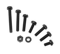 TOPINCN Nylon Nut Screw Assortment Kit Non-Magnetic Hardware for M3 800pcs for Enthusiasts (M3 black screw combination 800 pieces/box)