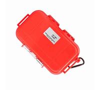 TOPINCN Outdoor Shock Sealing Box/Cover with a Shock Dopper Dinner for EDC Tools of Long -Lasting and Robust Containers for Telephone, Keys to Wear and Save (Red)