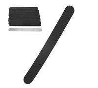 TOPINCN Pandes of 100 Pc Disposable Replaceable Nail Files with Base Stainless Steel Plate for the Formatting of Nails for Manicure Salons