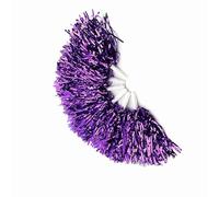 TOPINCN Party Dance Accessory Sports Pompons Cheer Jubilation Squad and Audience, Light Material, 6PCs in 7 Colors (Purple)