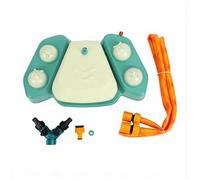 TOPINCN Paws Activated Dog Water Fountain Step On Pet Sprinkler Toy Water Feeder with Hose for Small Large Dogs Cats (Light Green)