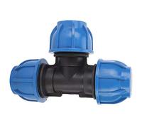 TOPINCN Pe Plastic Water Pipe Low Water Flow Resistance Fitting Accessories 32Mm Tee Connector for Pipe Connection