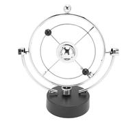 TOPINCN Perpetual Motion Machine Asteroid Toy, Electronic Swinging Model USB Battery Electronic Perpetual Motion Swing Balance Balls Decoration Teaching Tool Office Ornament