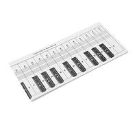 TOPINCN Piano Keyboard Note Chart Ideal Learning Tool for Beginners, Portable Coated Paper Reference Table for Students for 88 Keys Exercise
