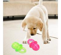 TOPINCN Pipy Puppy MOLAR Chew Toy for Dog Cat, Multifunctional Safe Training Toy, Integrated Sounder, Bite Resistant, 2 Colors, to Relieve Boredom, Pet