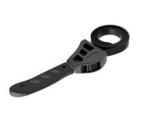 TOPINCN Plastic Strap Adjustable Wrench, 500mm Universal Oil Filter Spanner with Non Slip Handle, Oil Filter Pipe Jar Opener Lids Tighten Loosen Plumbing Tool for Kitchen Garage