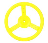 TOPINCN Playground Steering Wheel Durable Rotating Toy for Kids Swing Set, Bright Color, Suitable for Outdoor Playground (Yellow/Red/Blue, 10.4") (Yellow)