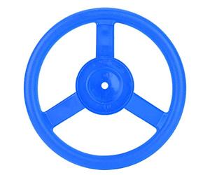 TOPINCN Playground Steering Wheel Durable Rotating Toy for Kids Swing Set, Bright Color, Suitable for Outdoor Playground (Yellow/Red/Blue, 10.4") (Blue)