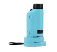 TOPINCN Pocket Microscope Mini Microscope Science Toy HD 180x Handheld - for Outdoor Exploration (Sky Blue (2211))