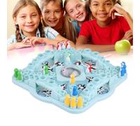 TOPINCN Pop 'n Drop Penguins Kids Desktop Dice Board Competition Game for Family Interaction Made of Eco-friendly ABS Material in Colorful Penguins Design Board Game Toy for Children