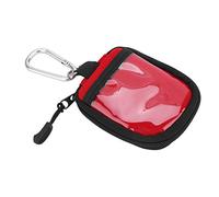 TOPINCN Portable Neoprene 16 Slot Essential Oil Bottle Organizer Container - Convenient Travel Essential Oil Bag for 2ml Bottles with Key Chain - Red