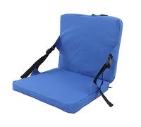 TOPINCN Portable Outdoor Seat and Back Cushion Lightweight Folding Stadium Seat for Lawn Terrace Beach 540g Blue