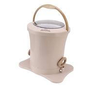 TOPINCN Portable Washing Machine, Electricity Free Hand Drawstring Dehydrator Removable Basket Small Washer for Baby Clothes Underwear (apricot)