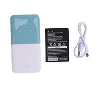 TOPINCN Portable WiFi Hotspot, Enjoy Fast 300Mbps Speed with Strong Signal and Four Gain Level antennas. Dual SIM Cards, Long Battery Life, Up to 10 Devices (White Green)