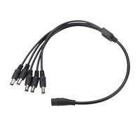 TOPINCN Powerful Adapter Cable Splinters for the CCTV Camera and Efficiently Leads Several Cameras From an Adapter, Material, 5.5x2.1 Mm Female to Male Plug Port Cable for the Safety system. (1