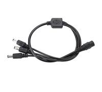 TOPINCN Powerful Adapter Cable Splinters for the CCTV Camera and Efficiently Leads Several Cameras From an Adapter, Material, 5.5x2.1 Mm Female to Male Plug Port Cable for the Safety system. (1 to 3)