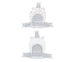 TOPINCN Premium Baby Bathroom Bathtub Cushion Comfortable Soft Mesh Support Mat with Pillow for Funny Bathing Time Newborn Baby Sink (Style 3)