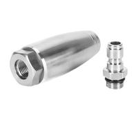 TOPINCN Pressure Washer Tips Turbo Nozzle, 1/4inch Quick Connector 350bar Stainless Steel Rotating Nozzle with Unique Design for Car Home Garden Pressure Washer