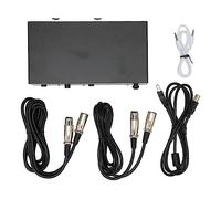 TOPINCN Professional 48 -V -Phantom Power Supply for Music Recording Equipment Universal, Stable Filtering, Double Microphone Support Iron Bowl