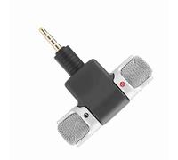 TOPINCN Professional Mini Microphone 3.5mm Wireless Stereo Perfect for Video Recorders Mobile Phones ABS Compact 5.7 * 5.*1.3cm