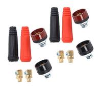 TOPINCN Quick Fitting Welding Cable Panel Connector Reliable Power Supply Plug Socket Set Kit 12Pcs for Stable Connection and Effortless Operation