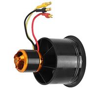 TOPINCN QXMotor 50mm EDF 12 Blades Ducted Fan with High Efficiency QF2611-4600KV Motor for RC Airplane, Powerful Power for High-Speed Operation, Aluminum Alloy + Plastic + Copper Material (CCW)
