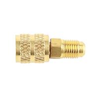 TOPINCN R410A 1/4 -CC -Männliche SAe At 5/16 Inch SAe Adapter for the HLK Hose Connection, (R410A External 1/4SAE Inner 5/16SAE)