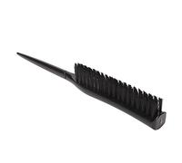 TOPINCN Rat Tail Teasing Brush Comfortable Hair Volume Creation Hair Styling Brush for Smooth and Shiny (Black)
