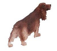 TOPINCN Realistic Brown Cocker Spaniel Figure Simulation Dog Decoration, Plastic Pedagogical Toy for Children's Room Decoration