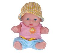 TOPINCN Reborn Baby Doll, Lifelike Newborn Realistic Soft Silicone Newborn Baby Doll, Real Life Tiny Baby Doll Accessories (Q8G-010 Little Pink Sun)