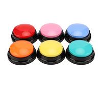 TOPINCN Record Speaking Buttons Easy to Use 6PCs Dog Communication Buttons for Dog Party Games Multifunctional Sound