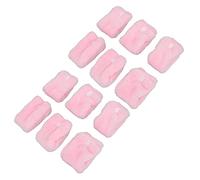 TOPINCN Reds for Hair in Soft Coral Fleet 12PCs Bigotier Hairless Hair for Styling Tools for a Curly Flag Fai Te Pink