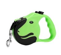 TOPINCN Retractable Dog Leash, One Button Control with Comfortable Grip and Reinforced Nylon Tape, for Medium Large Pets Walking Running Training (Green)