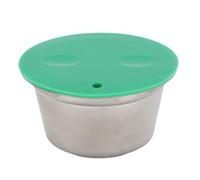 TOPINCN Reusable Coffee Capsules, Stainless Steel Cafe Beverage Cartridges, Refillable Pods, Espressos Cups with Silicone Sealing Lid Fit for Dolces Gustos Coffee Maker Accessory